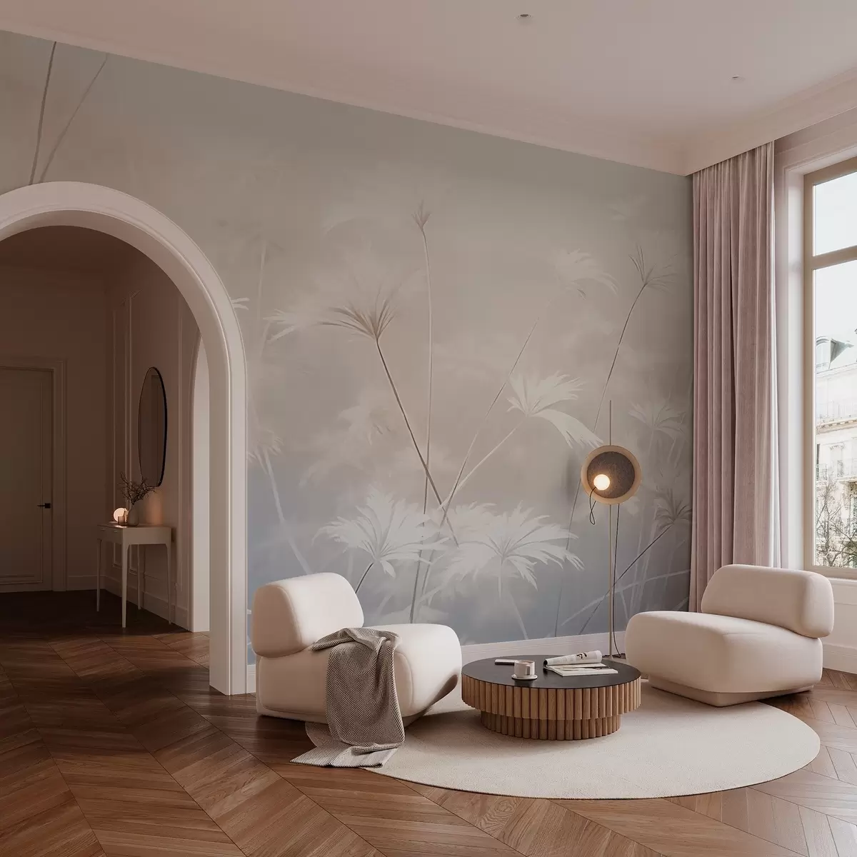 murales de pared Hierbas en estilo vintage w03840