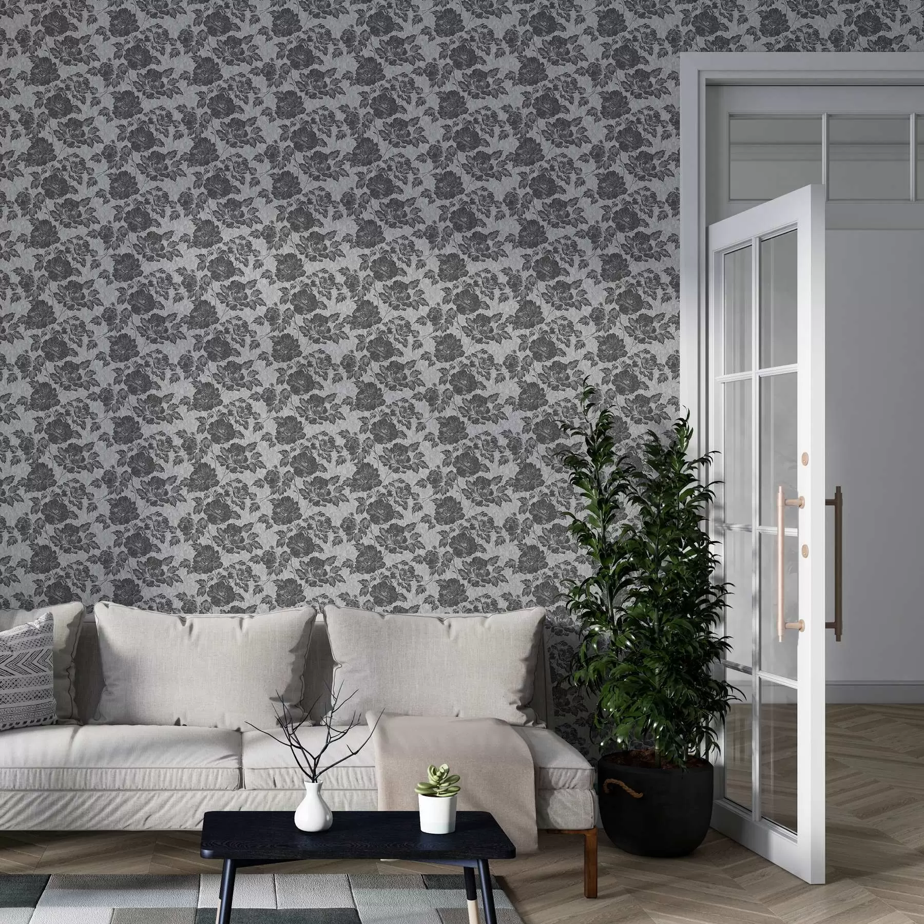 murales de pared Flores oscuras a00129
