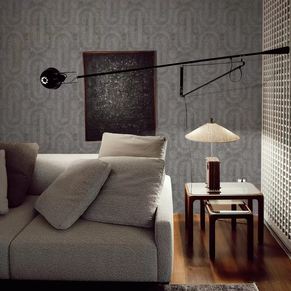 Papel pintado Gráficos en estilo gris con rozaduras a00143