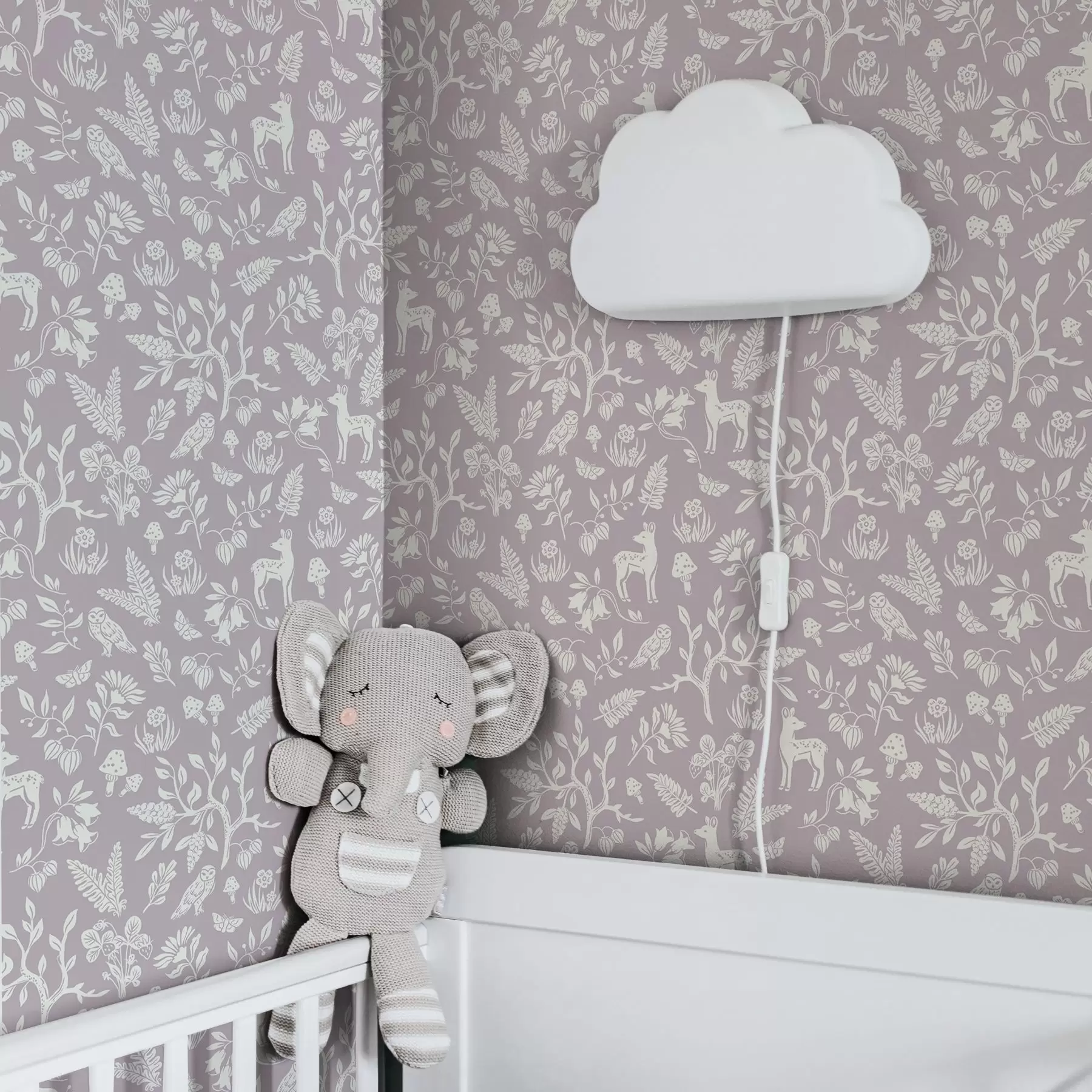 murales de pared Mini animales escandinavos con plantas a00149v1