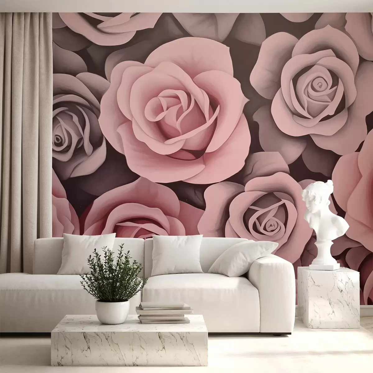 murales de pared Rosas w03893