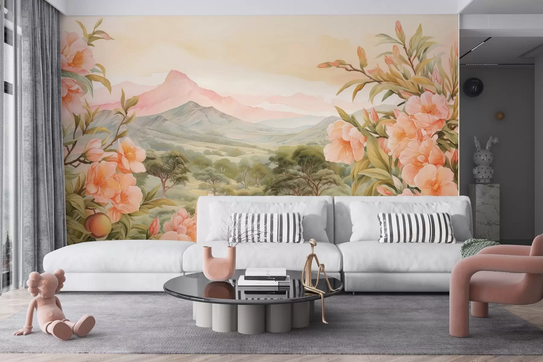 murales de pared Vista desde la montaña w03967