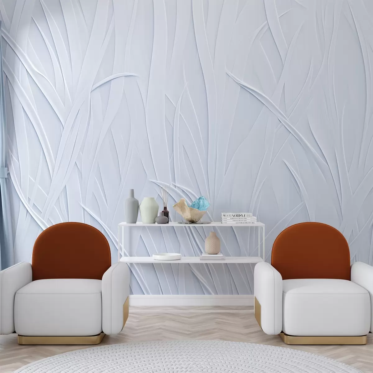 murales de pared Líneas curvas w03985v1