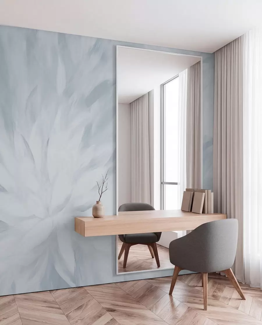 murales de pared Flores en estilo de trazos suaves w03986v3