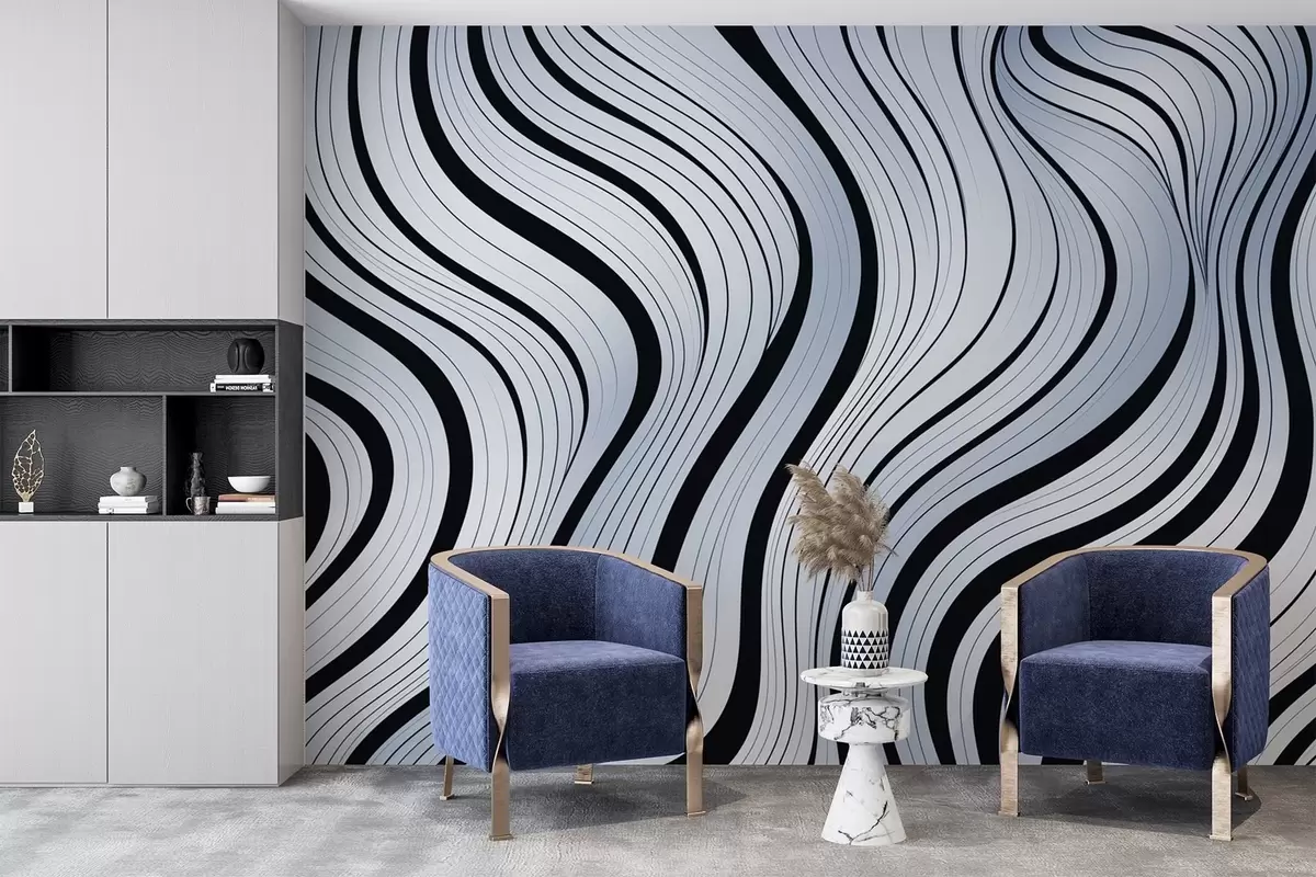 murales de pared Ondas abstractas w04022v1