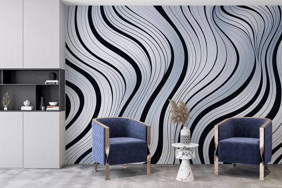 murales de pared Ondas abstractas w04022v1