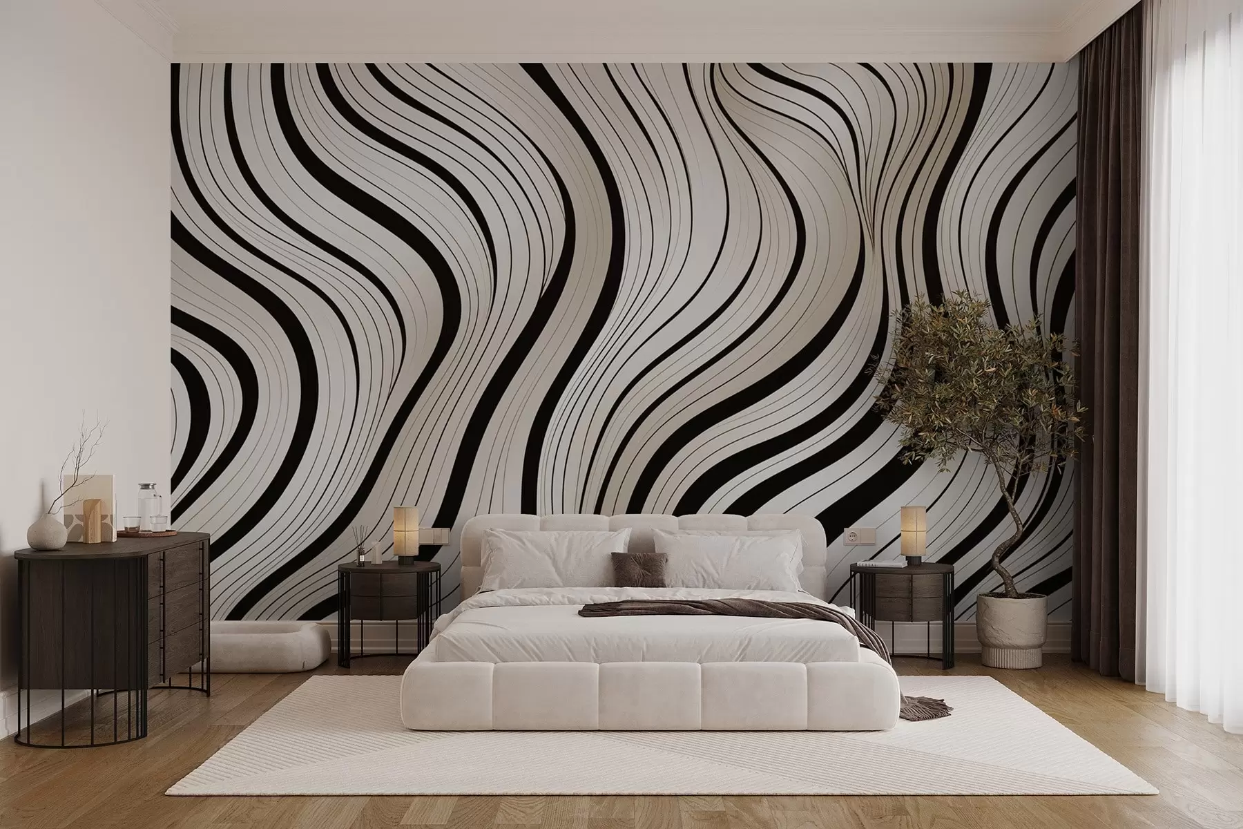 murales de pared Ondas abstractas w04022v2