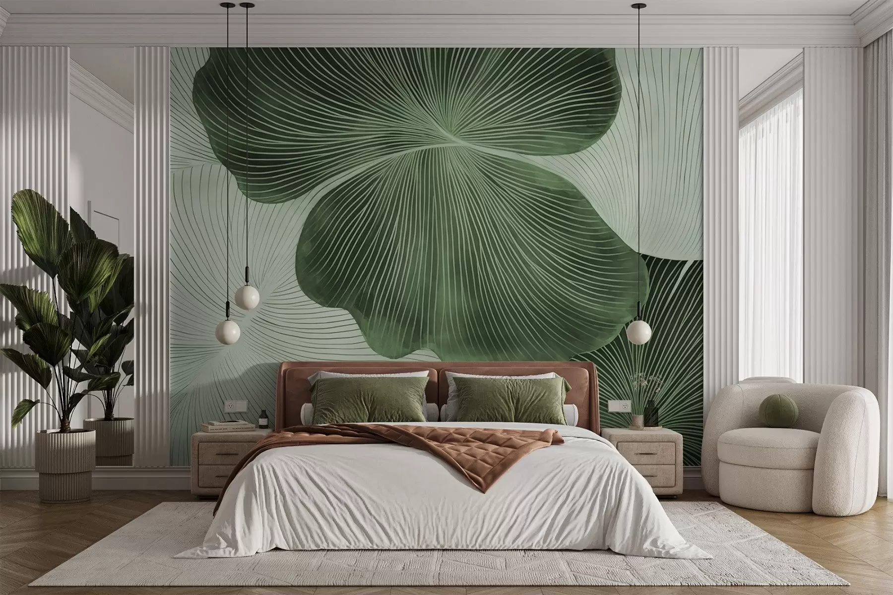 murales de pared Patrones suaves w04042v2