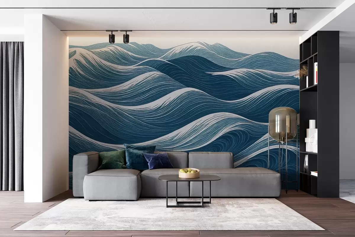 murales de pared Ondas con un giro w04184
