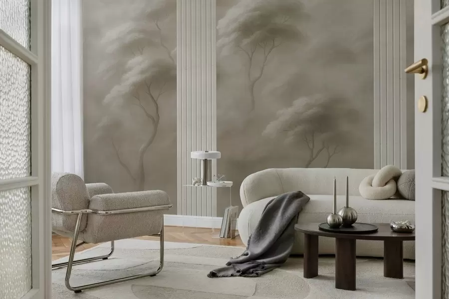 murales de pared El bosque se une al arte del panel w04187v1