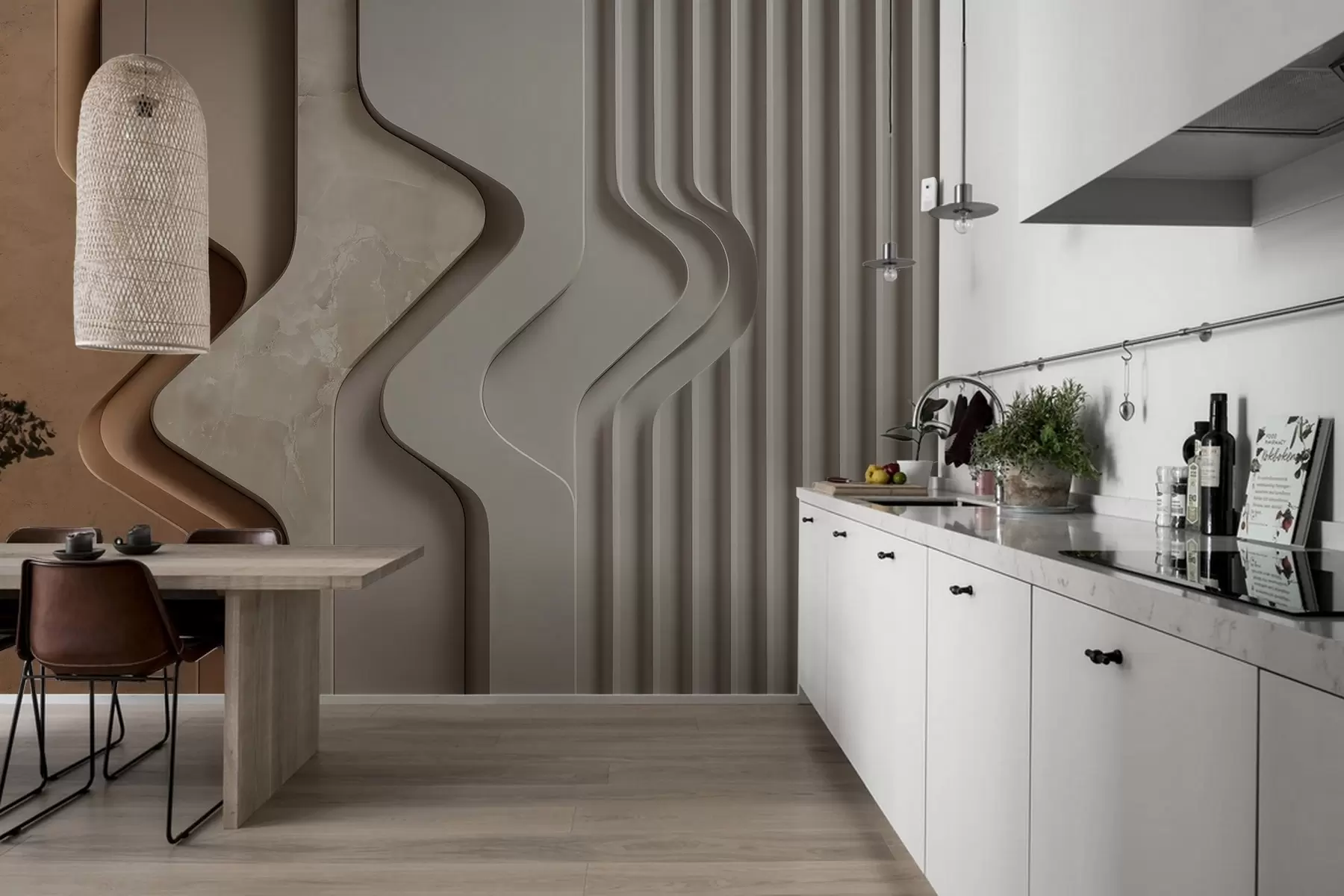 murales de pared Ilusiones de textura w04188