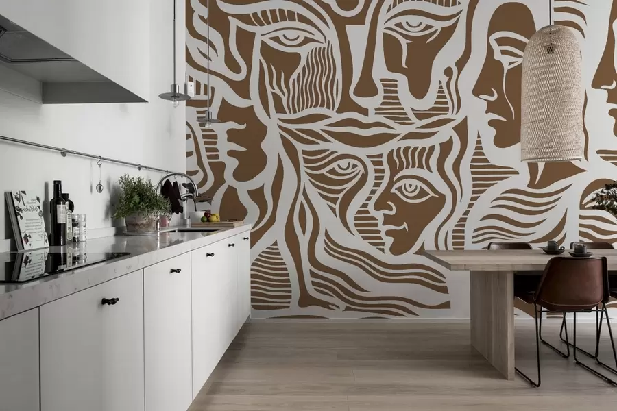 murales de pared Anatomía abstracta w04191v1