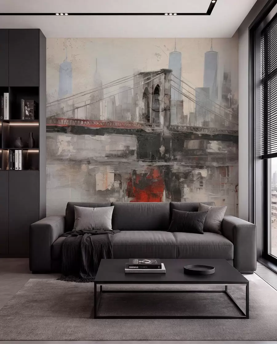 murales de pared Loftscape urbano w04192