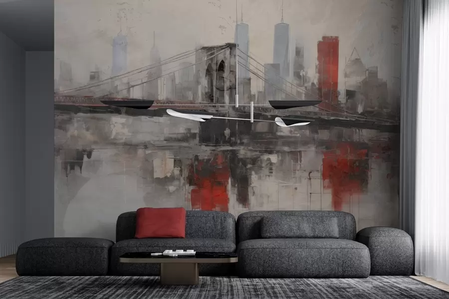 murales de pared Loftscape urbano w04192