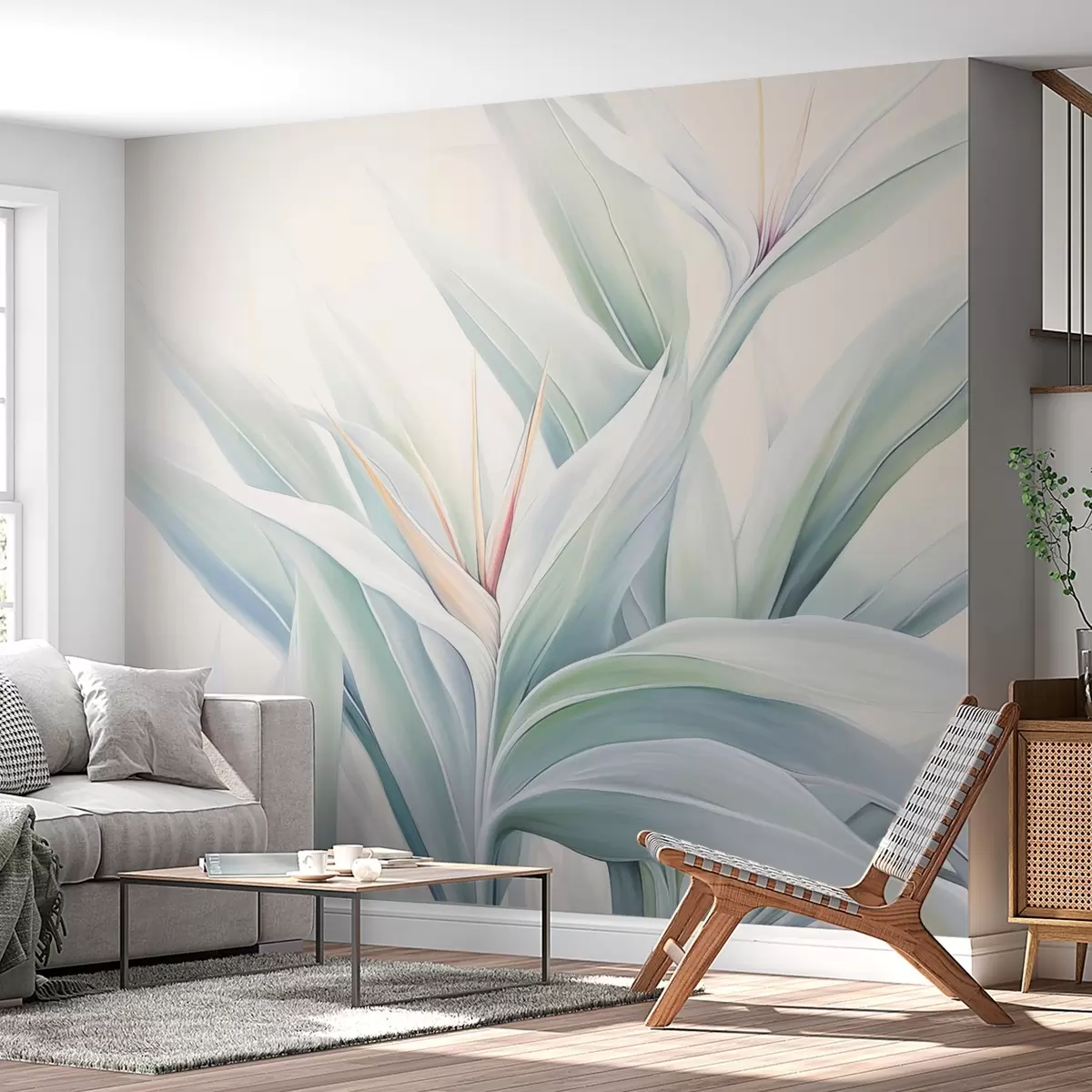murales de pared Follaje de Strelitzia w04264