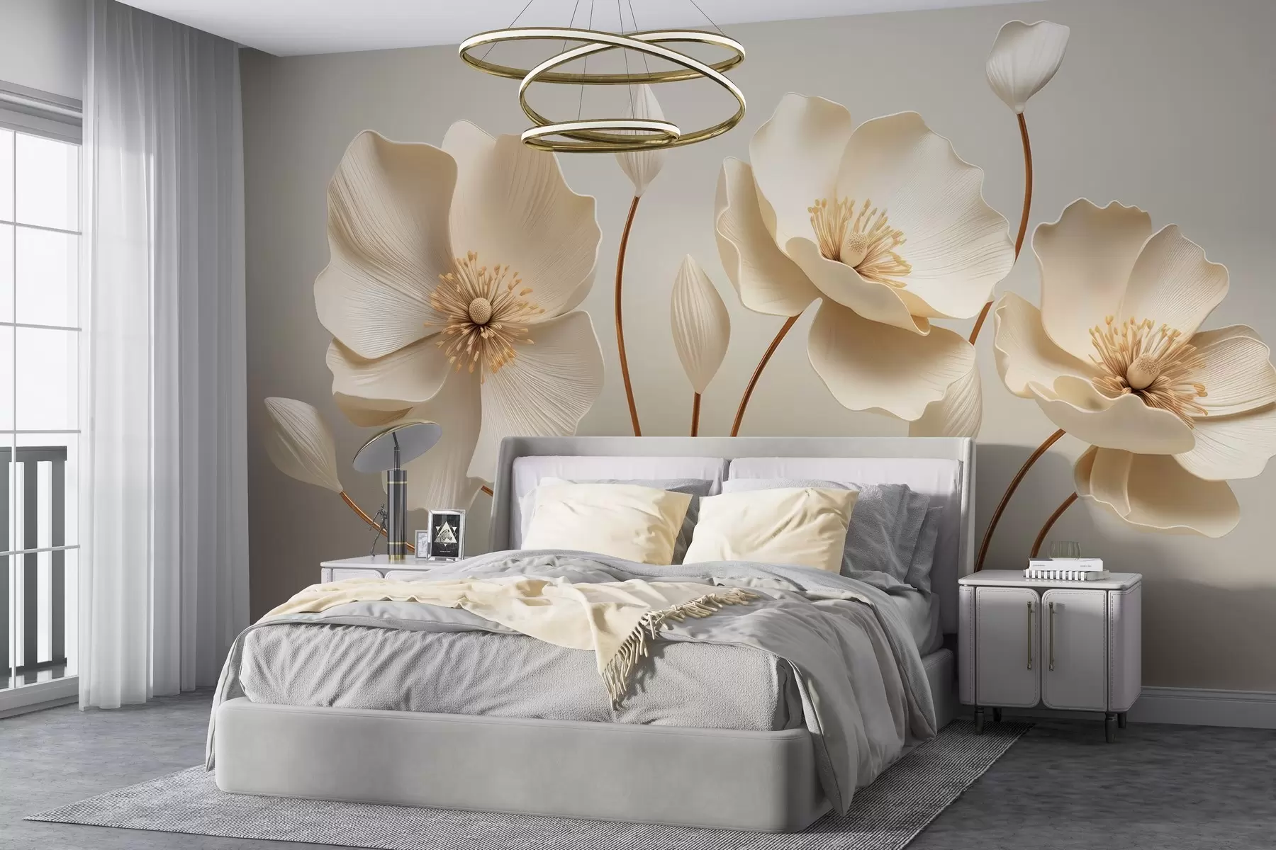murales de pared Flores gráciles w04248