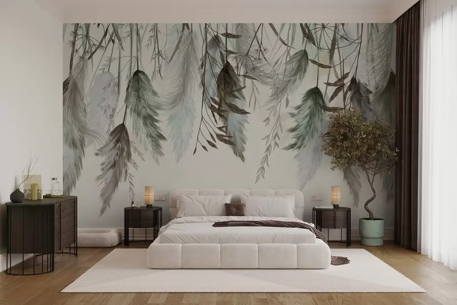 murales de pared Flores secas w04253v2