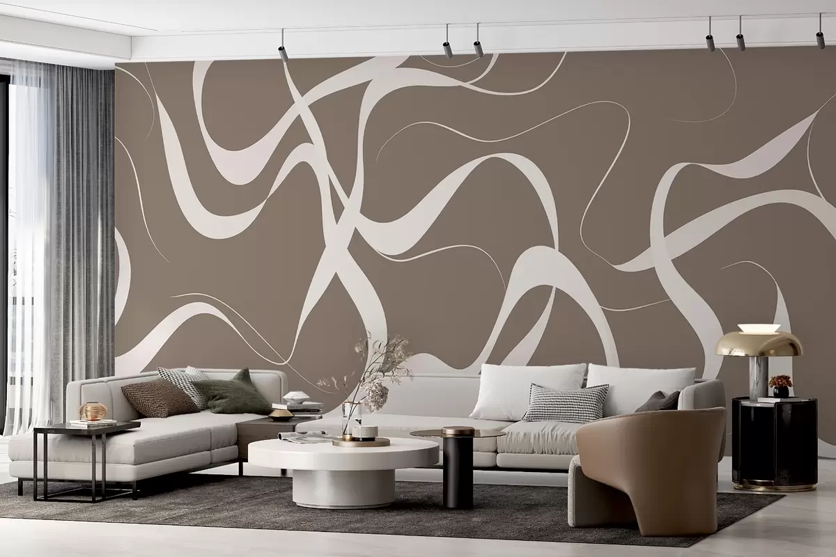 murales de pared Líneas onduladas w04223