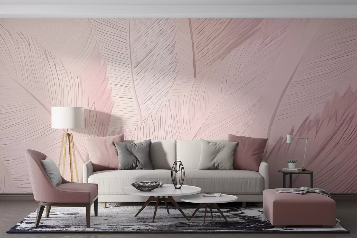 murales de pared Plumas esponjosas w04289v1