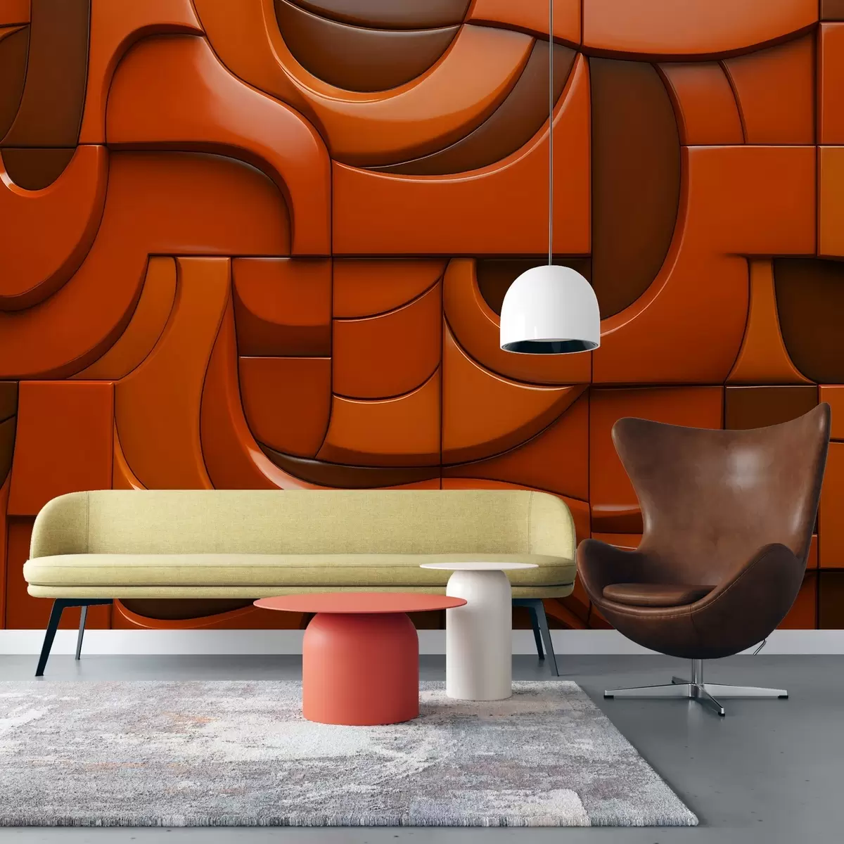 murales de pared Pared pintada en relieve w04321v1