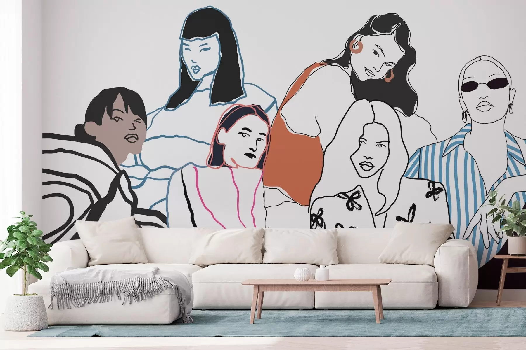 murales de pared Chicas w04359v1