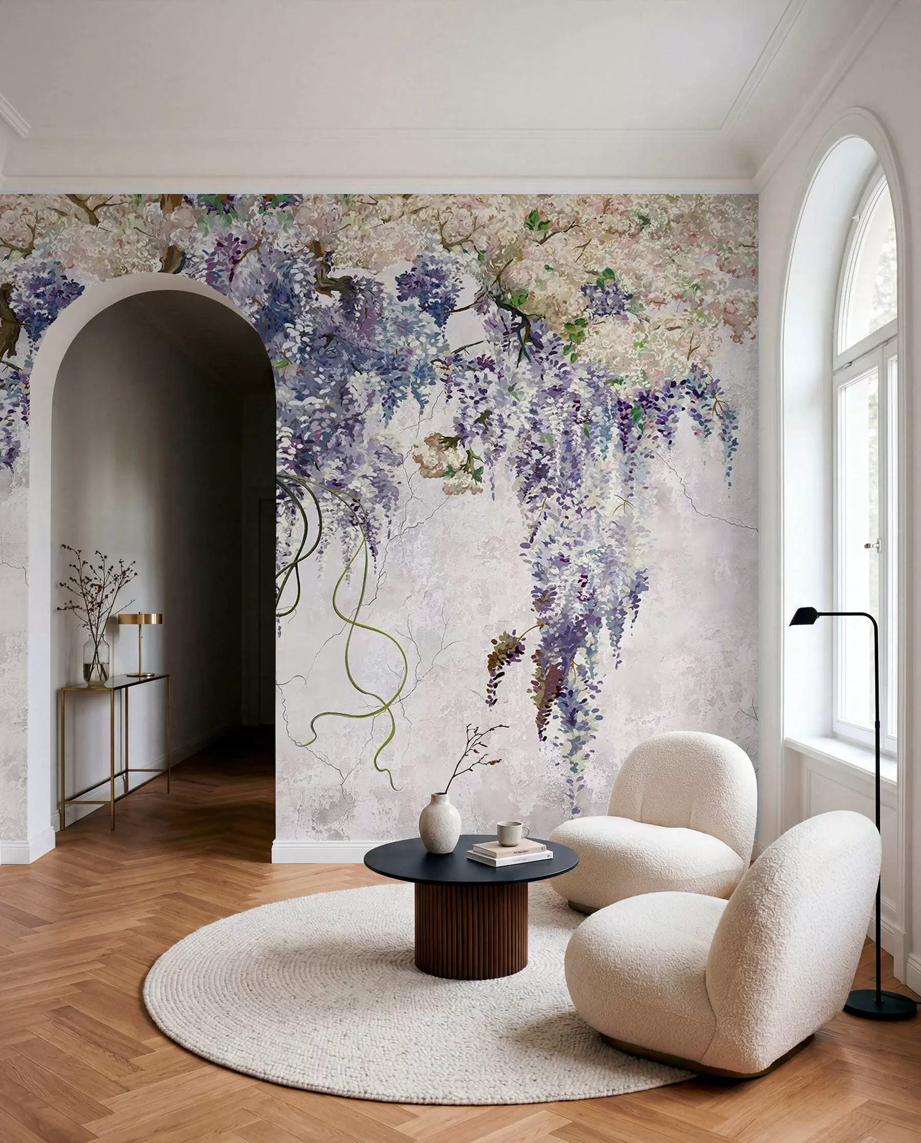 murales de pared Glicinia sobre pátina u71720