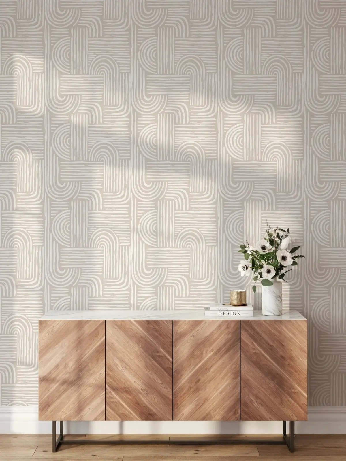 murales de pared Patrón de estilo de boho moderno u71744