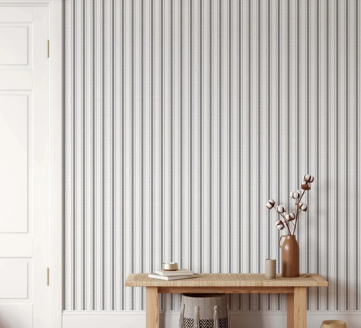 murales de pared Fondo de pantalla a rayas grises u71663