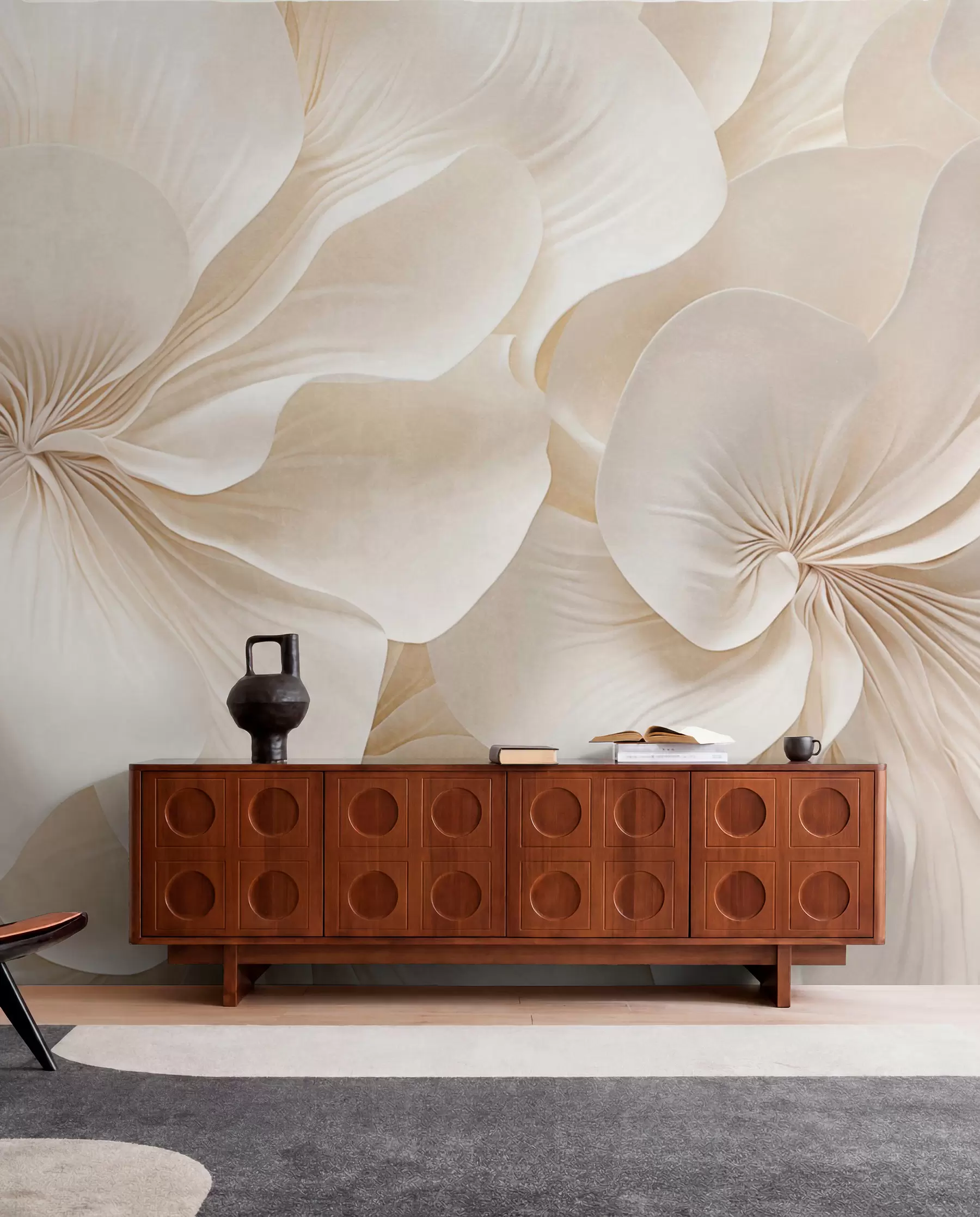 murales de pared Flores que se abren w09346