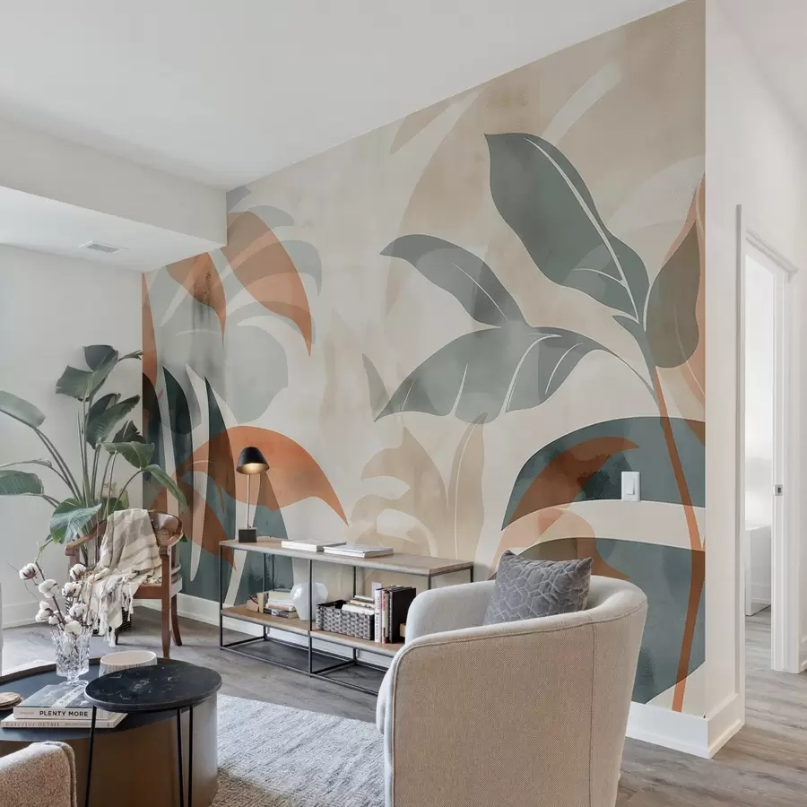 murales de pared Hojas de palma w04482