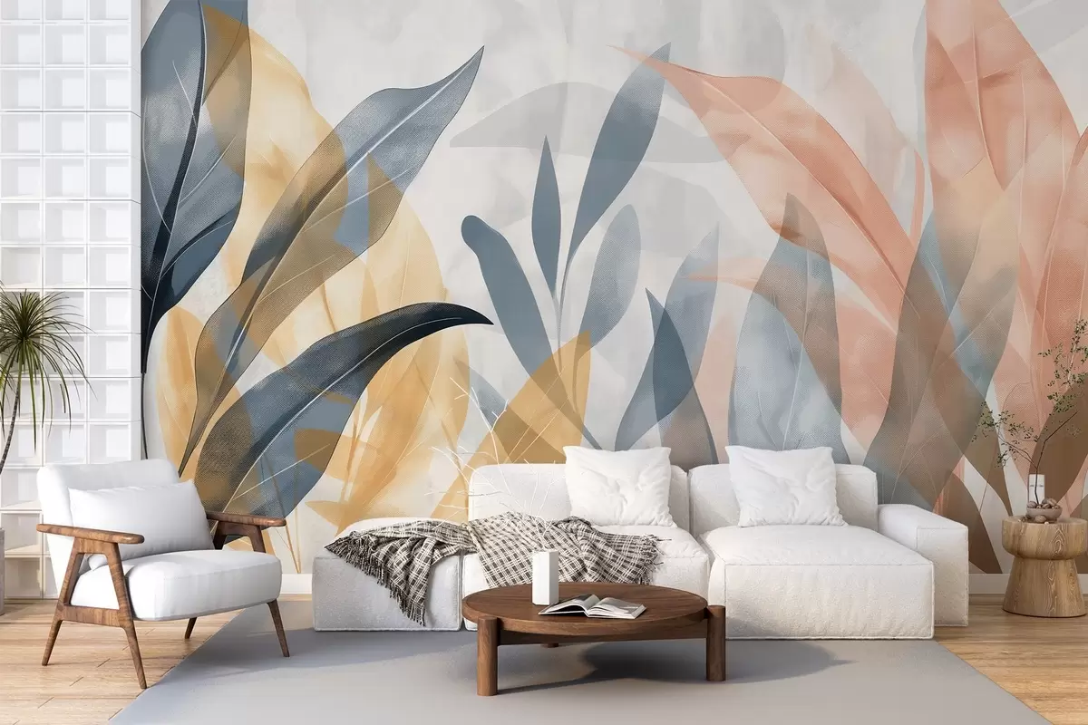 murales de pared Hojas de colores w04483