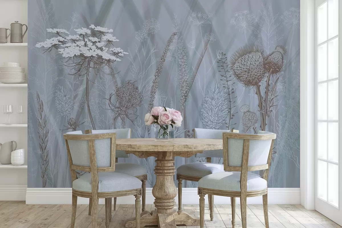 murales de pared Hierbas y herbarios w04473v1