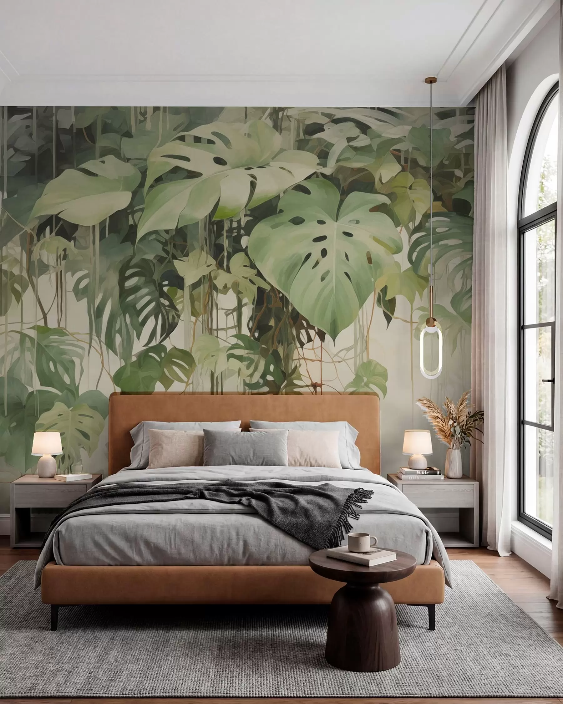 murales de pared Dosel de monstera w04525