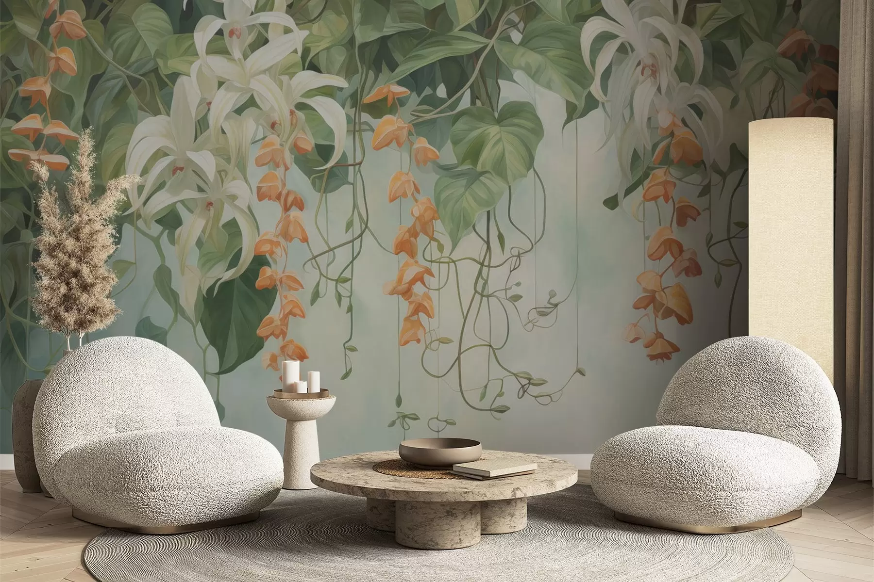 Murales de pared Follaje y flores w04532 murales de pared Follaje y flores w04532