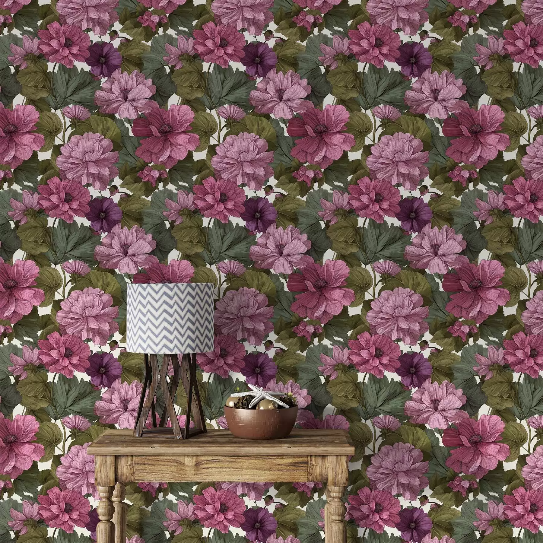 murales de pared Flores rosas a00541