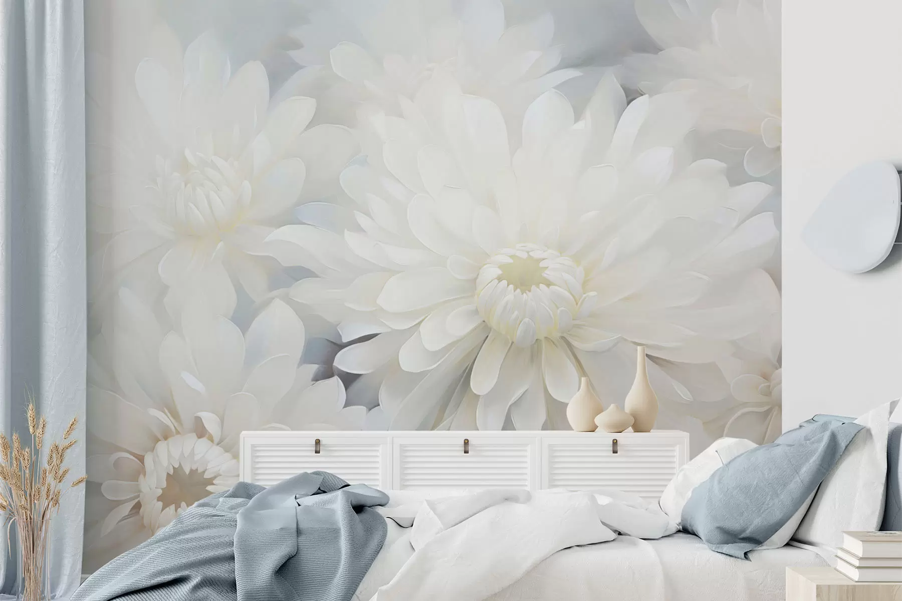 murales de pared Crisantemos w04596