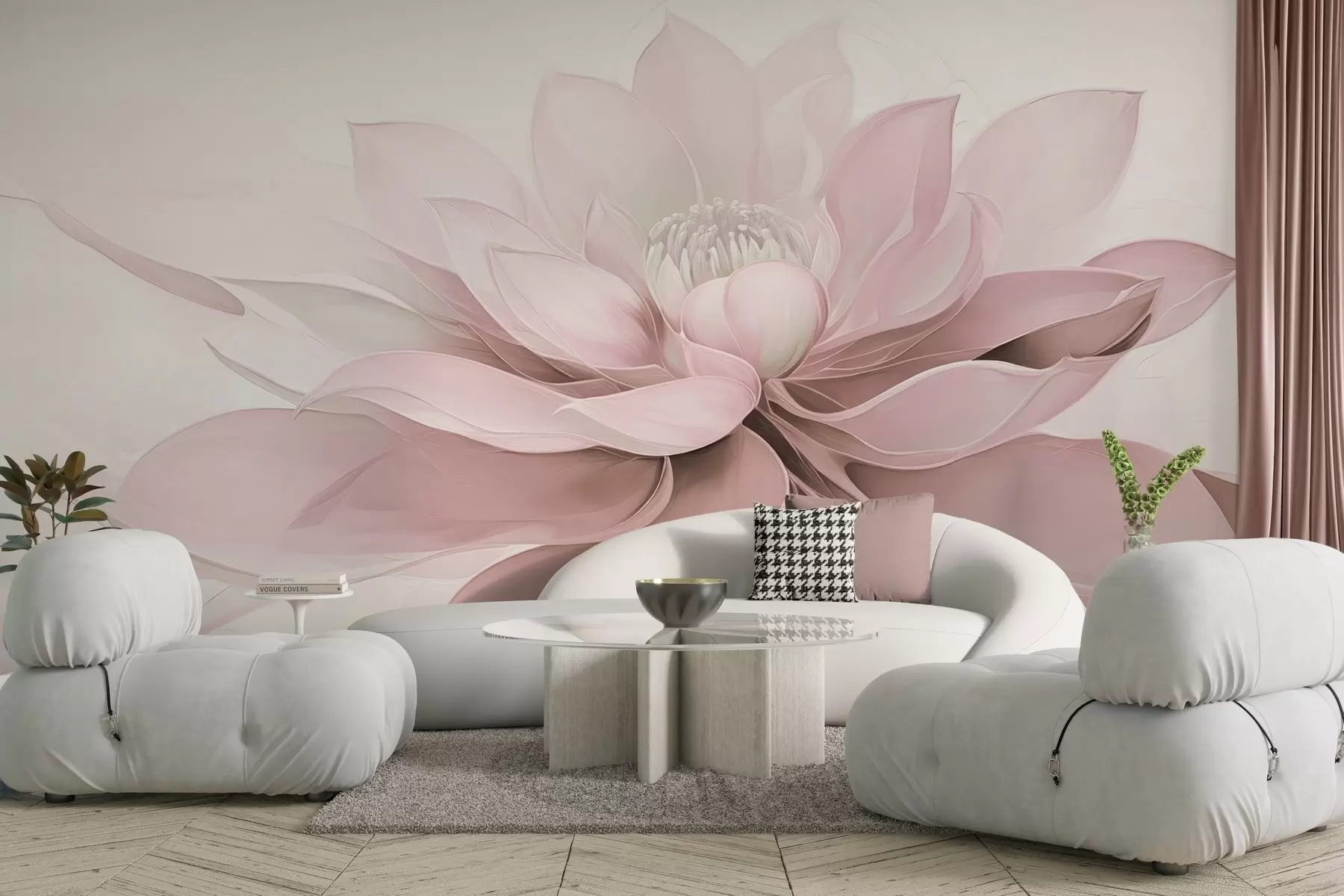 murales de pared El misterio de la flor w04563v1