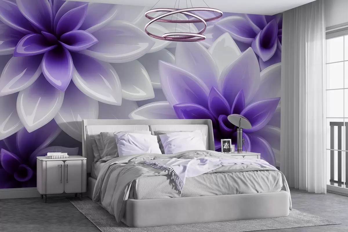murales de pared Sinfonía floral w04571
