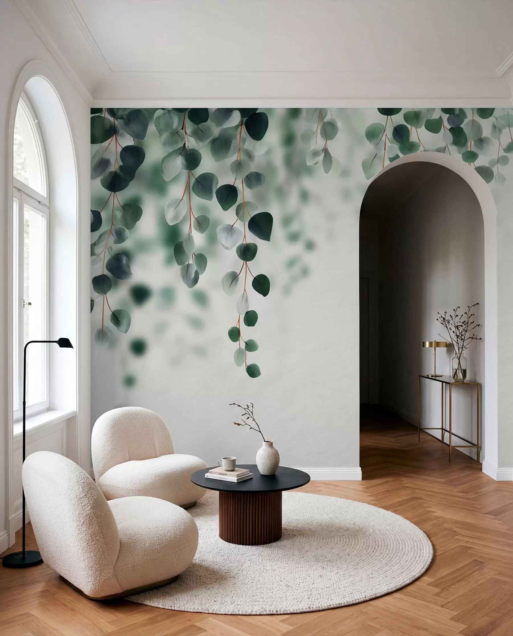 murales de pared Eucalipto desde lo alto w04393