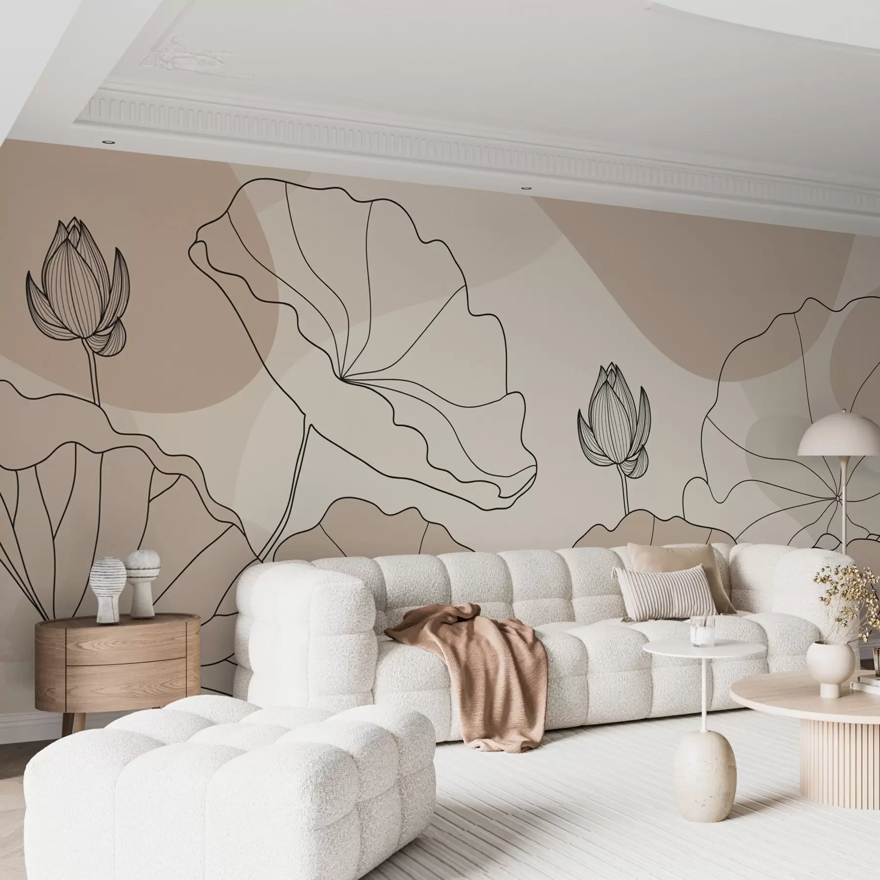 murales de pared Flores de loto w04648