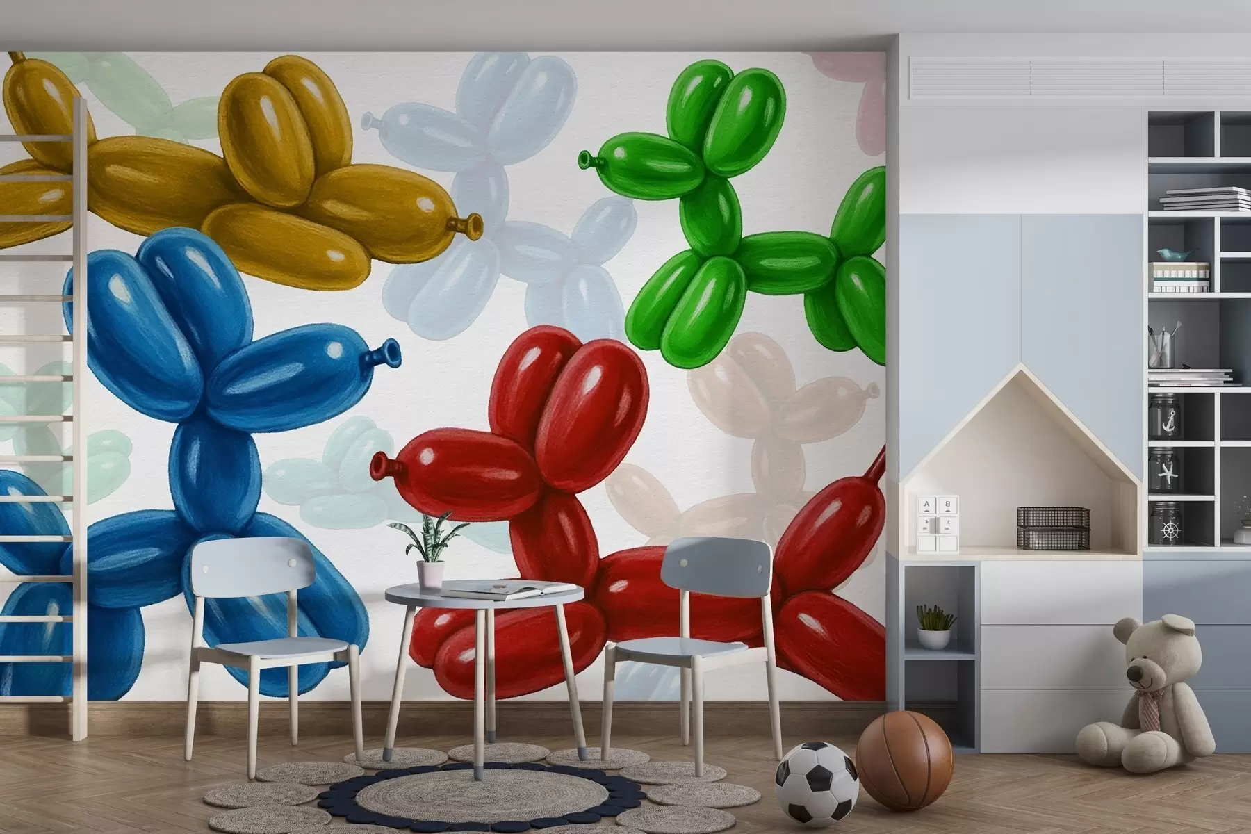 Murales de pared Pelotas con forma de perro w04675 murales de pared Pelotas con forma de perro w04675