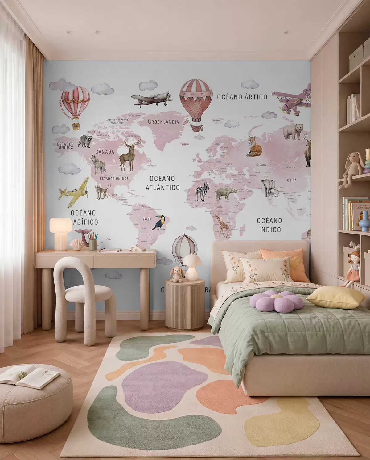 murales de pared Atlas rosa en español c00001esv3
