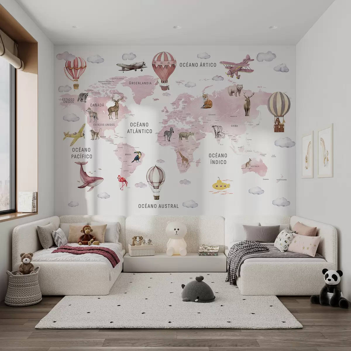 murales de pared Atlas rosa en español c00001esv3