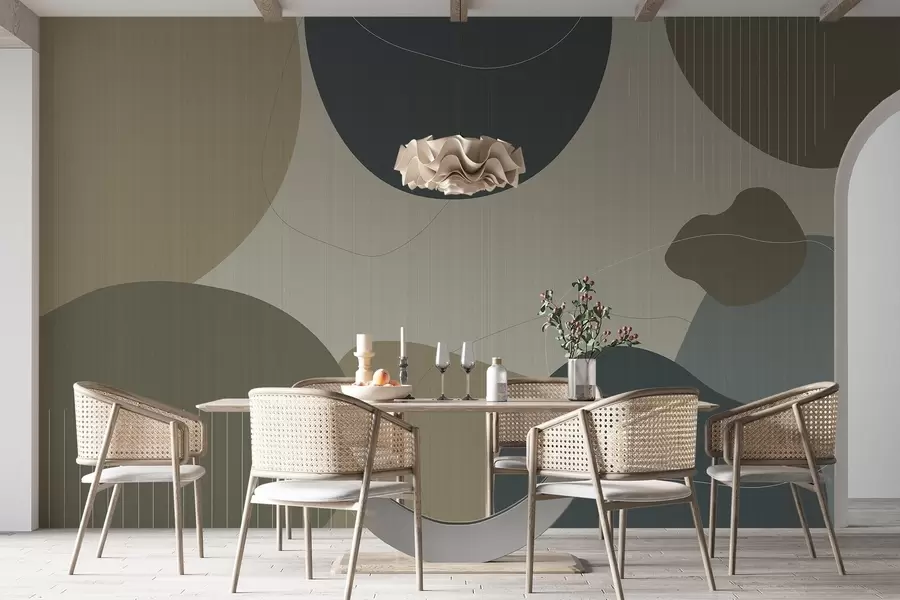 murales de pared Círculos abstractos w04759v2