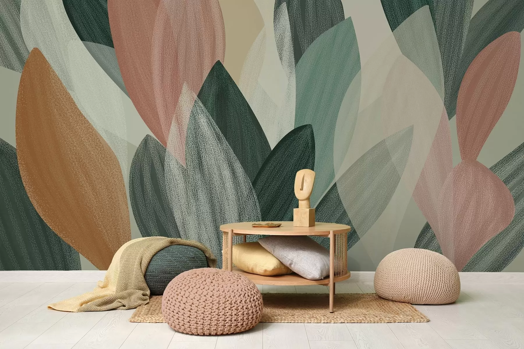 murales de pared hojas de fantasía w04757