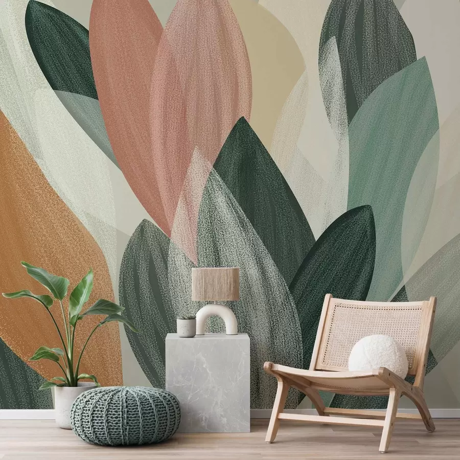 murales de pared hojas de fantasía w04757