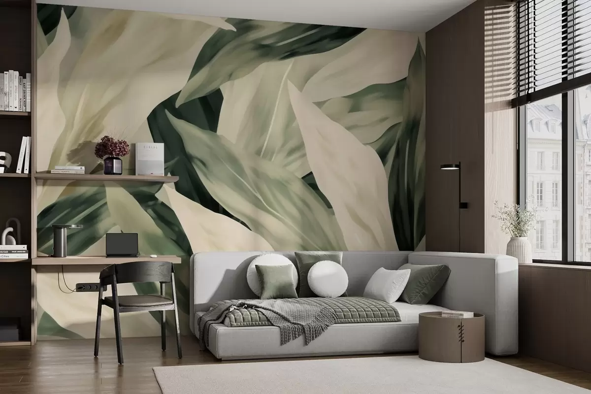 murales de pared Hojas pintadas w04799