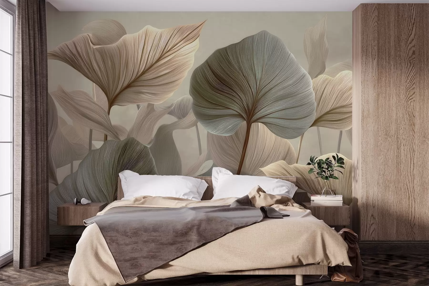 murales de pared Hojas w04848