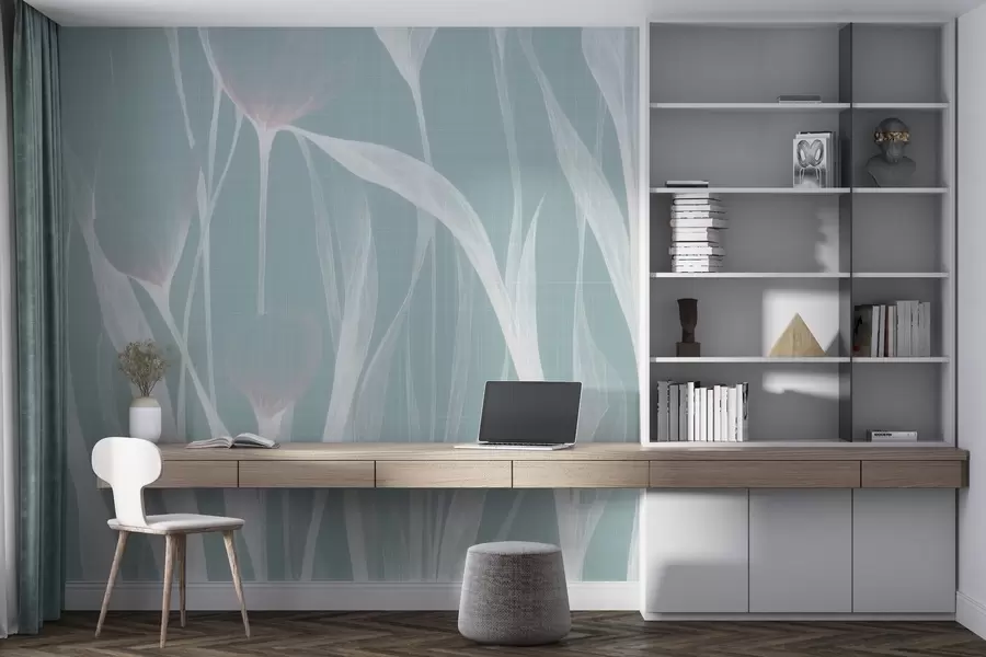 murales de pared Frágiles tulipanes translúcidos w04831v2