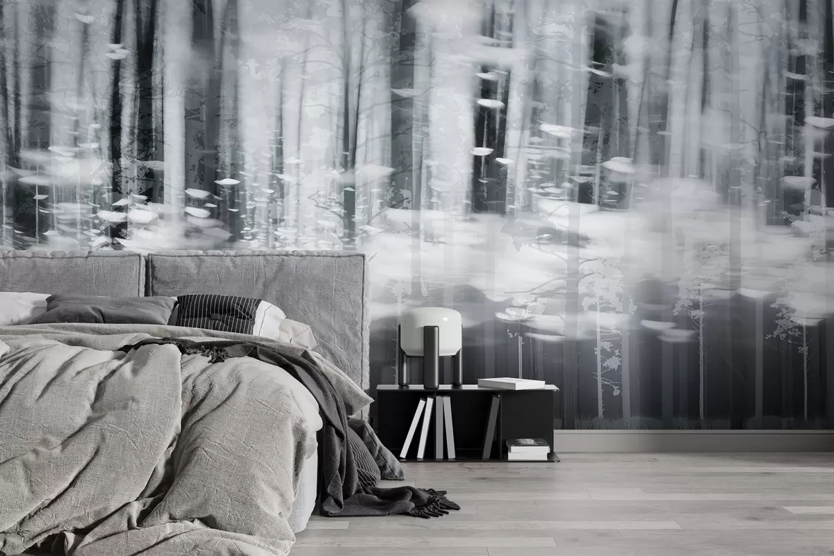 Murales de pared Troncos de árboles estilizados en colores pastel w04844v2 murales de pared Troncos de árboles estilizados en colores pastel w04844v2